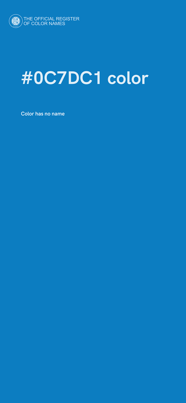 #0C7DC1 color image