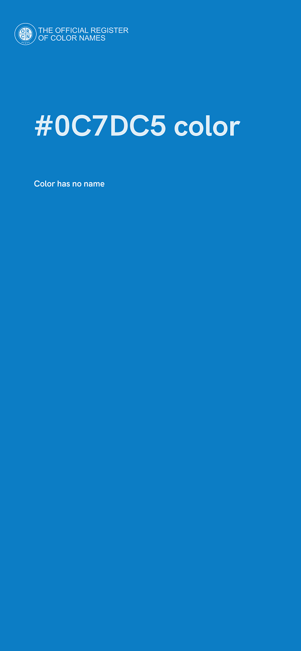 #0C7DC5 color image