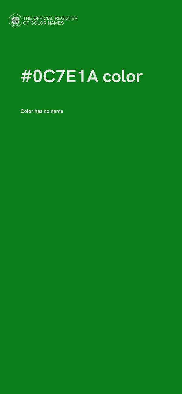 #0C7E1A color image