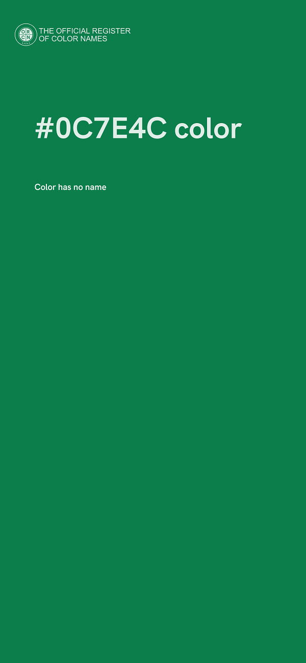 #0C7E4C color image
