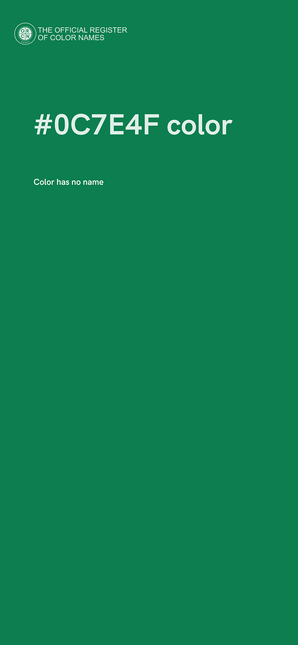 #0C7E4F color image