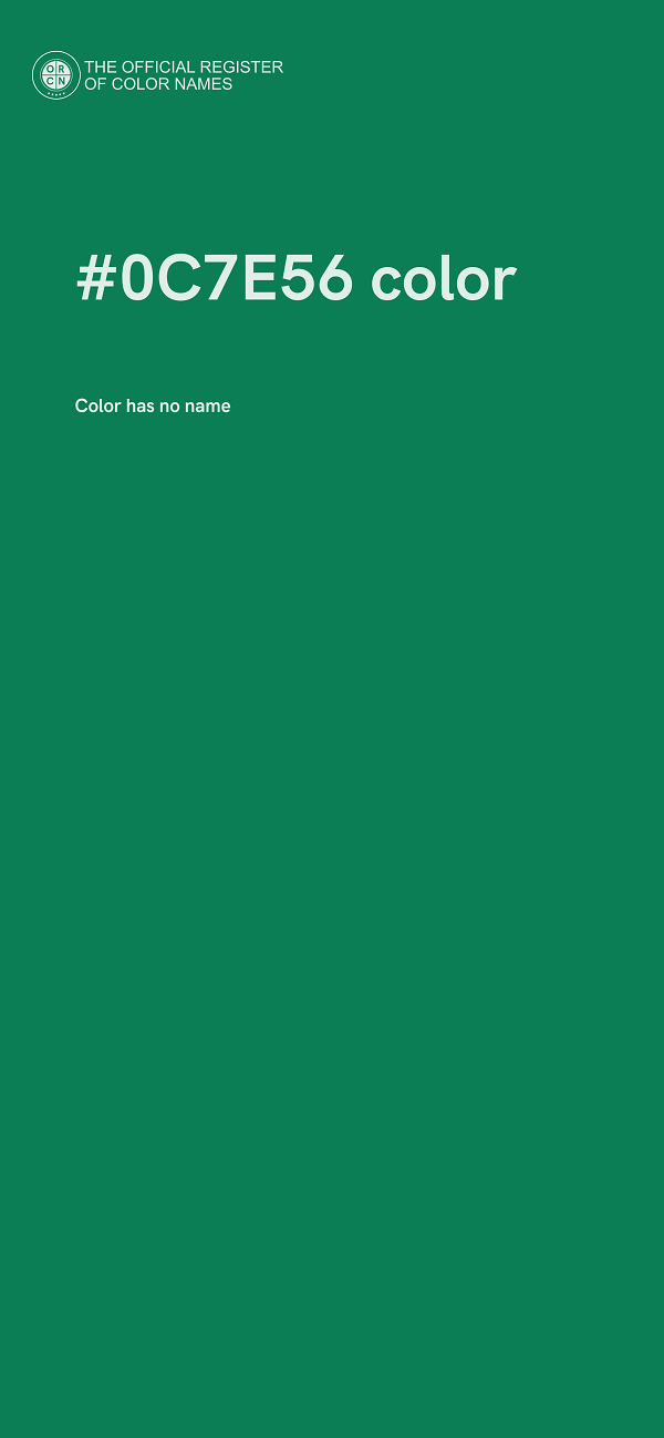 #0C7E56 color image