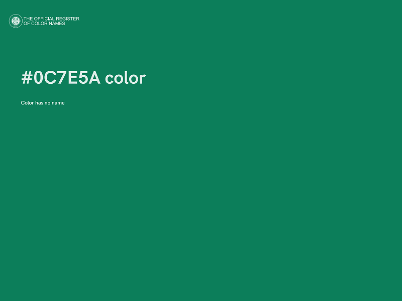 #0C7E5A color image