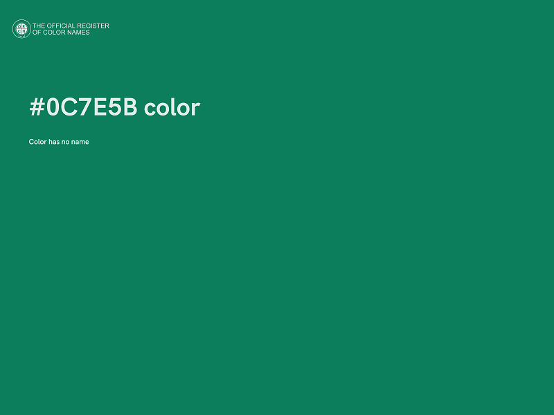 #0C7E5B color image