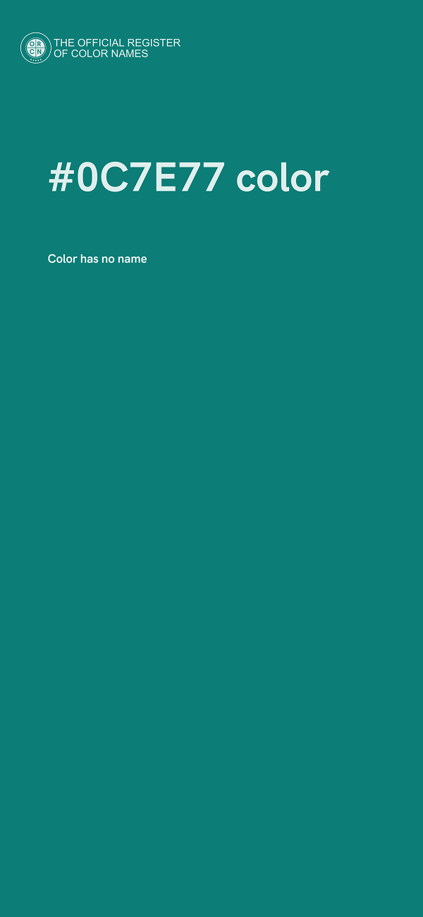 #0C7E77 color image