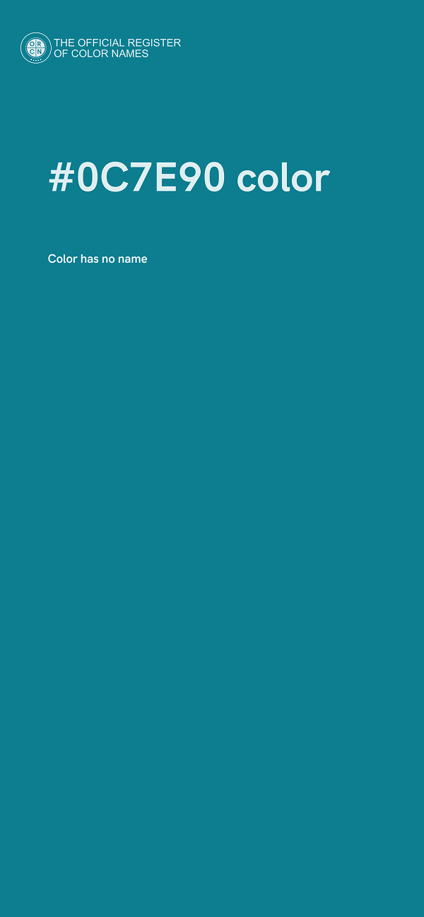 #0C7E90 color image