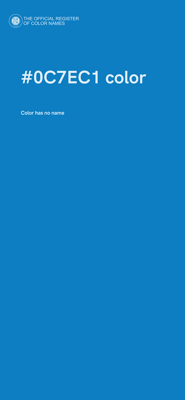 #0C7EC1 color image