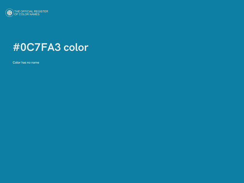 #0C7FA3 color image