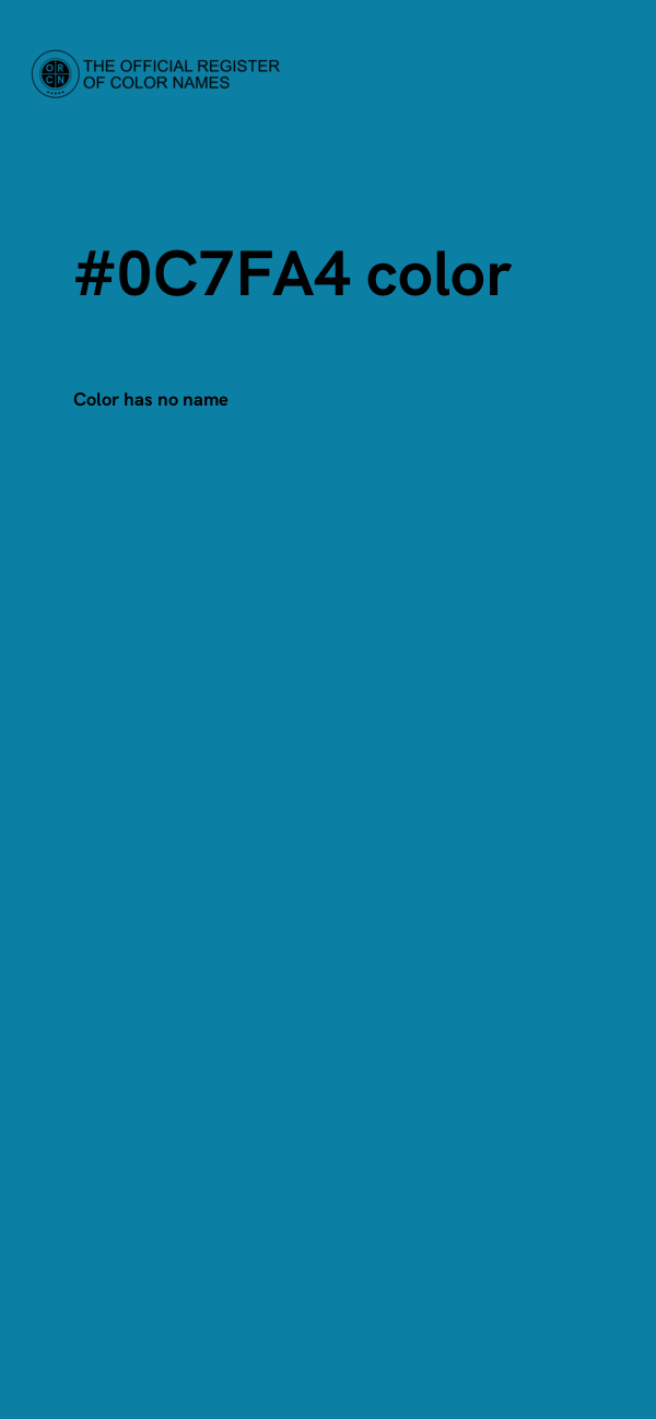 #0C7FA4 color image