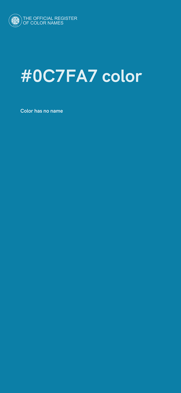 #0C7FA7 color image