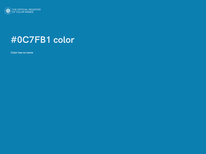 #0C7FB1 color image