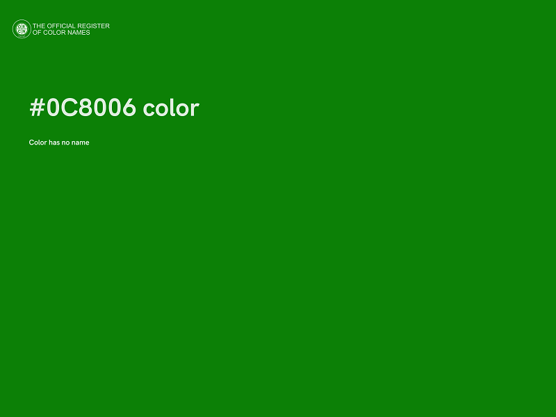 #0C8006 color image