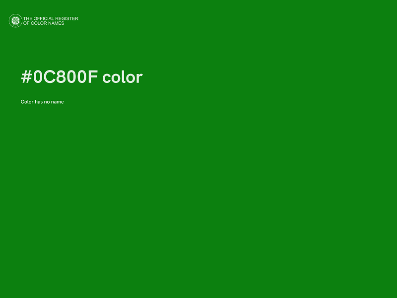 #0C800F color image