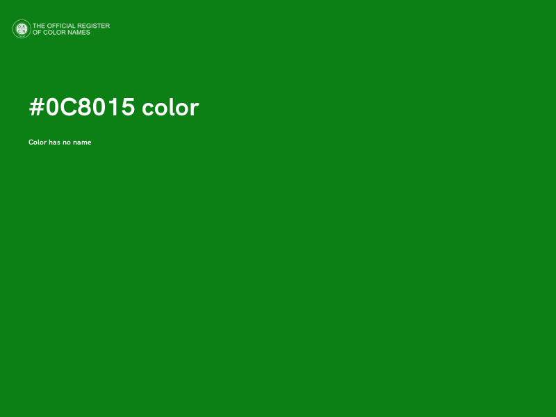 #0C8015 color image