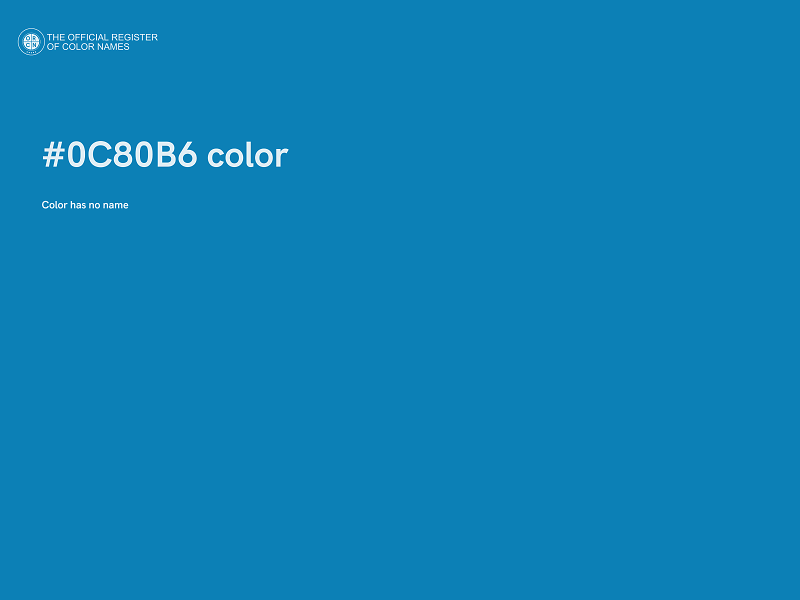 #0C80B6 color image