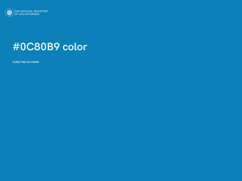 #0C80B9 color image