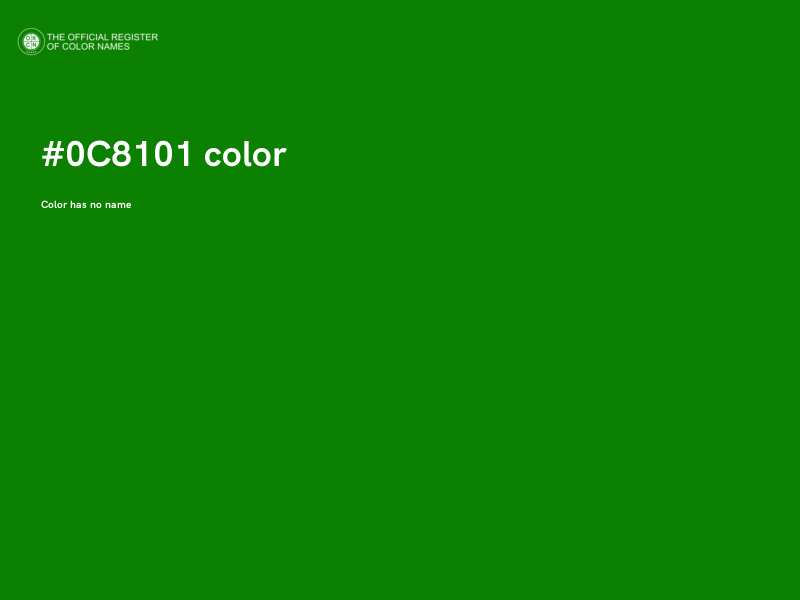 #0C8101 color image
