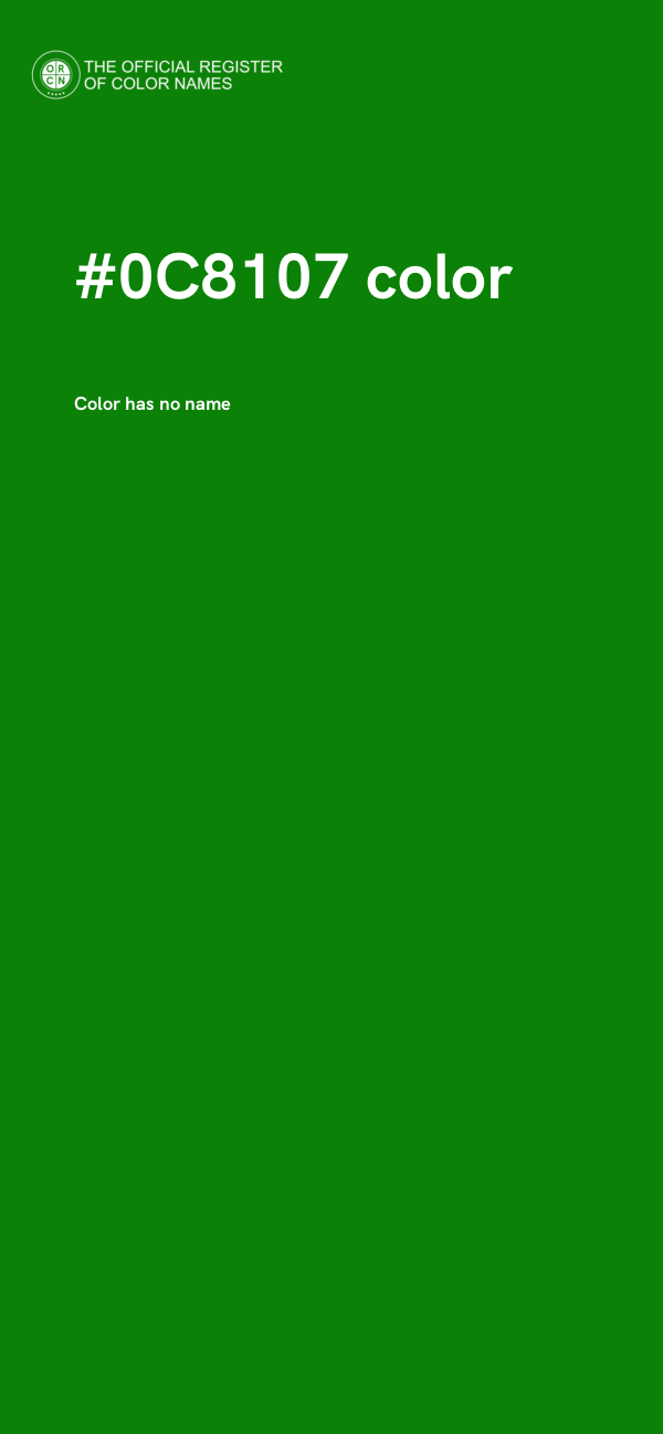 #0C8107 color image