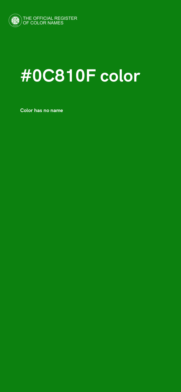 #0C810F color image
