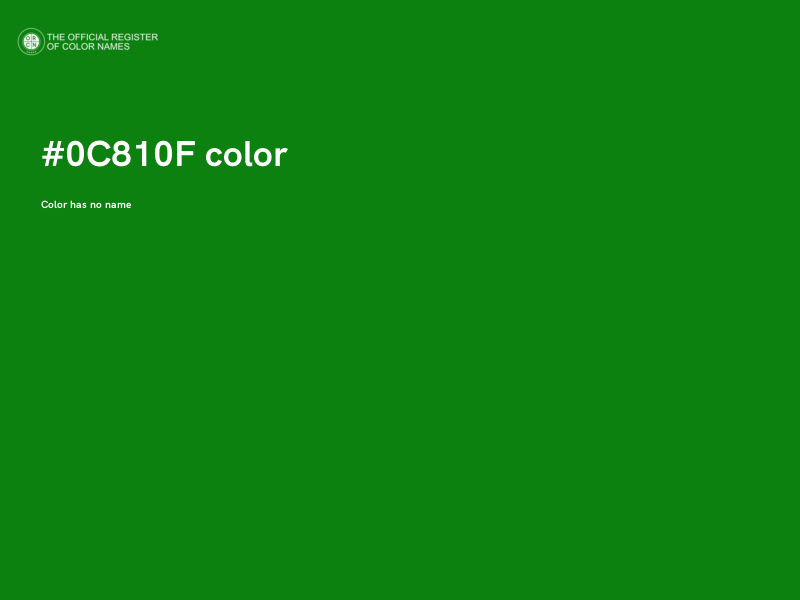 #0C810F color image