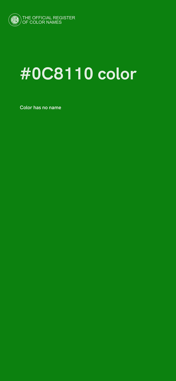 #0C8110 color image