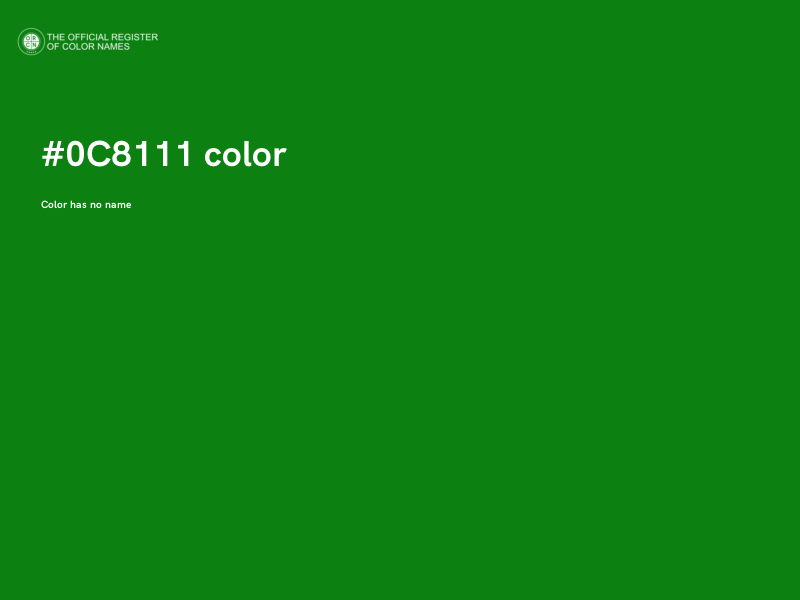 #0C8111 color image