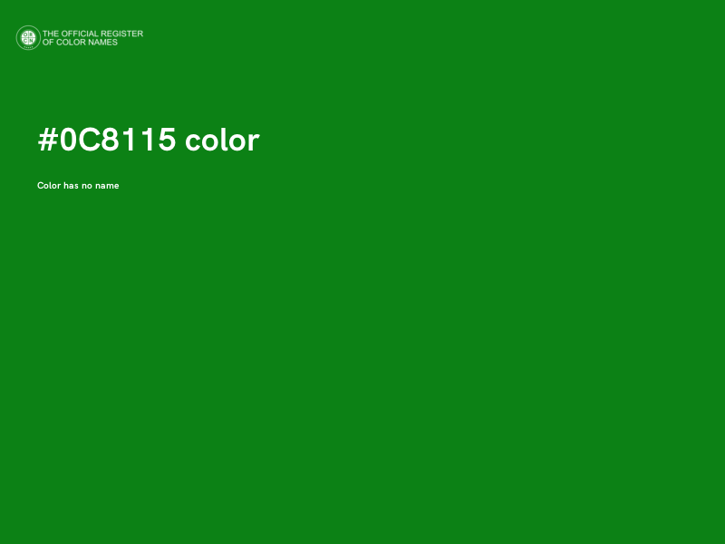 #0C8115 color image