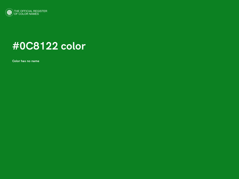#0C8122 color image