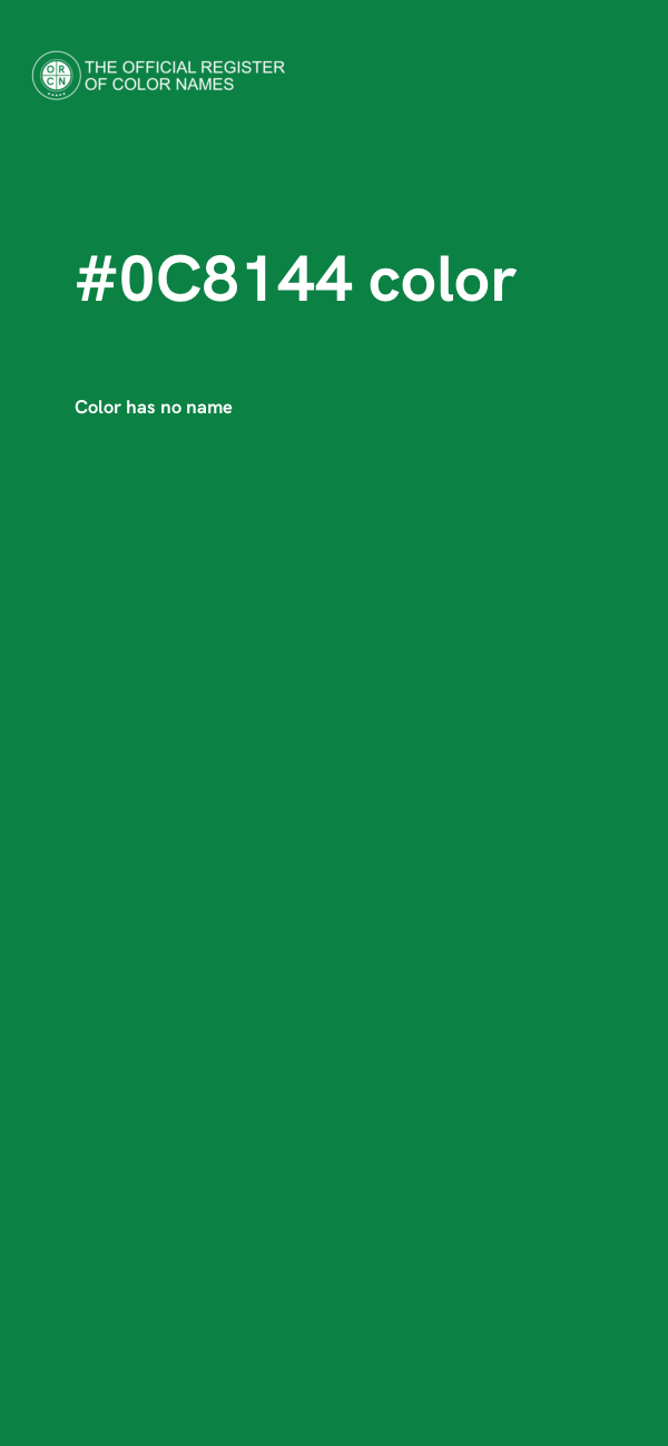 #0C8144 color image