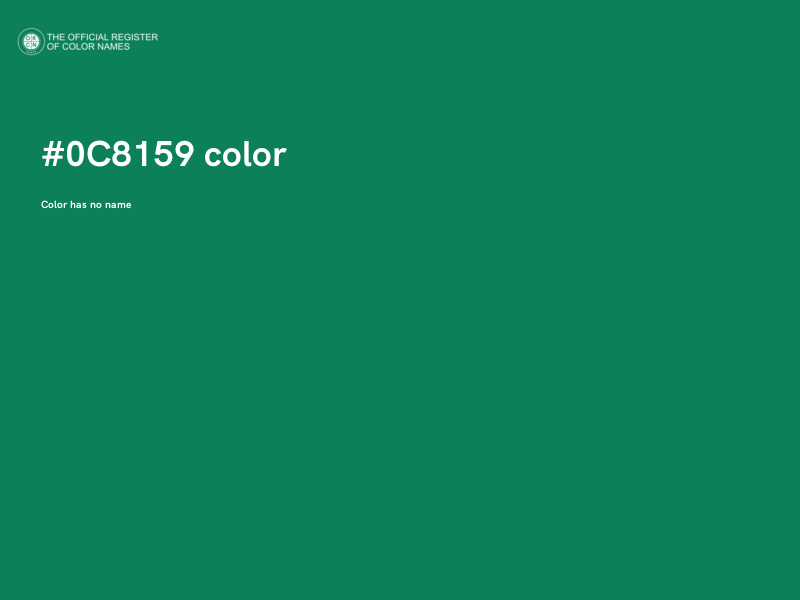 #0C8159 color image