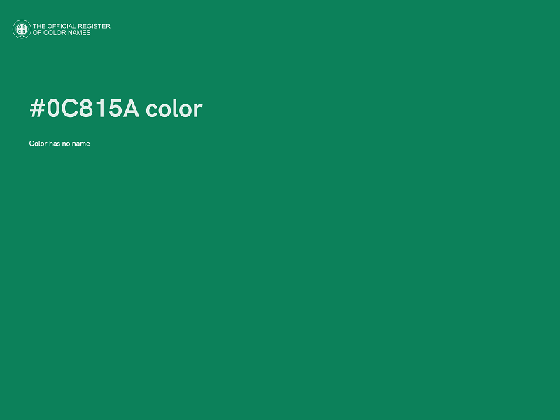 #0C815A color image