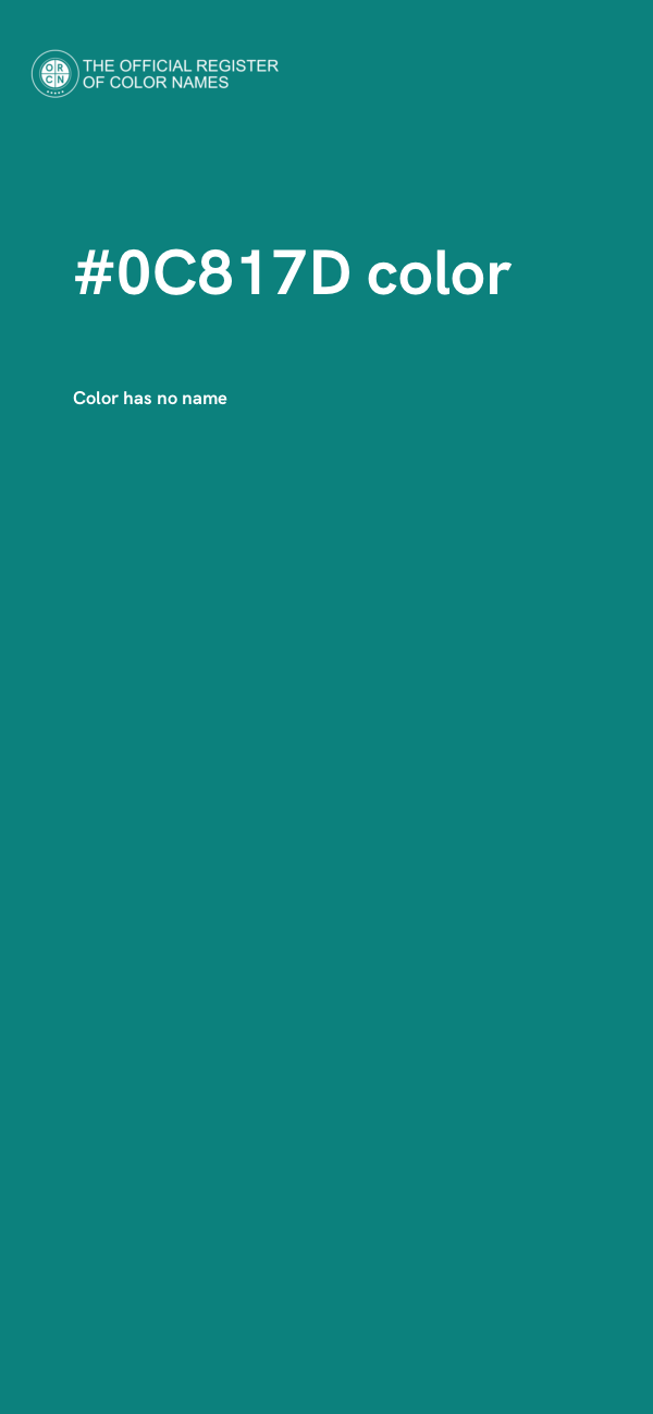 #0C817D color image