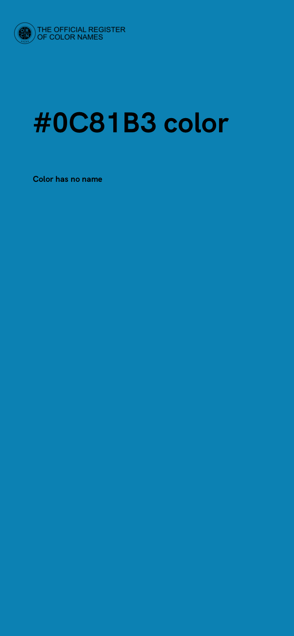 #0C81B3 color image
