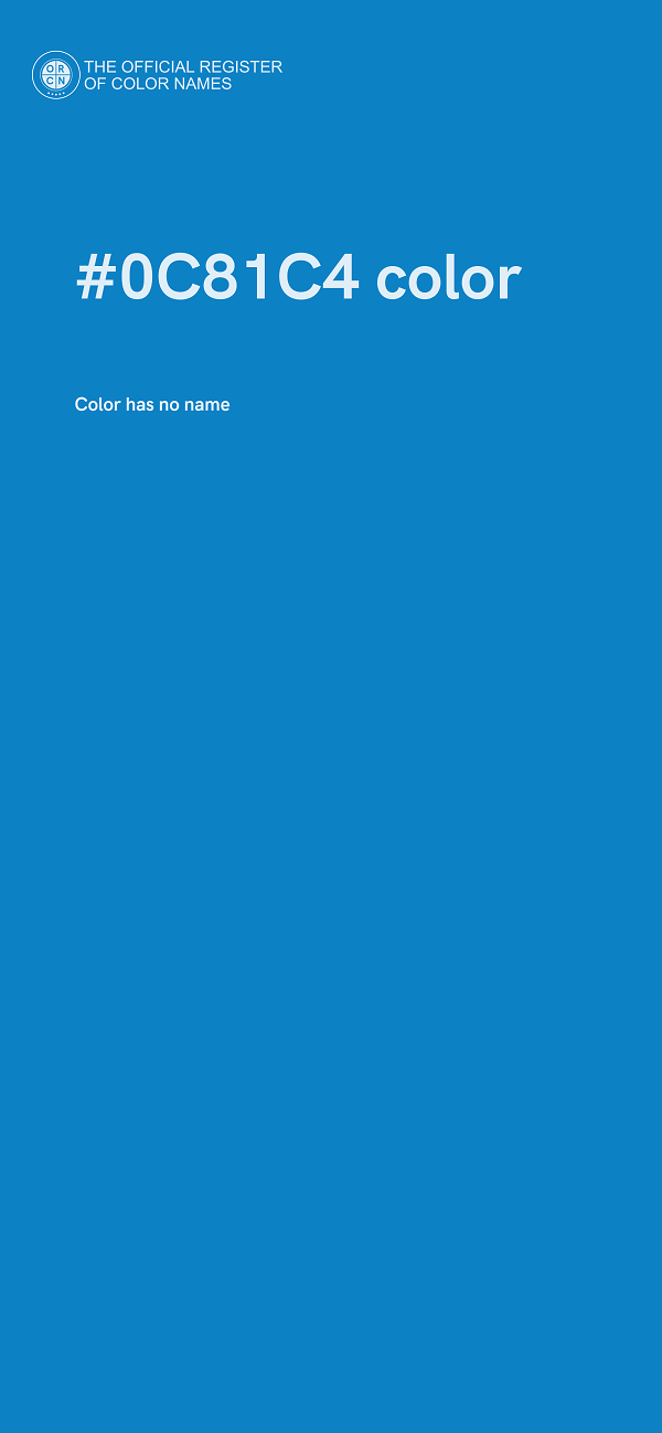 #0C81C4 color image