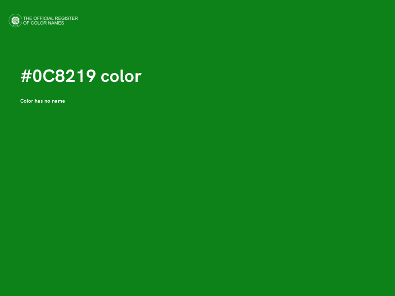#0C8219 color image