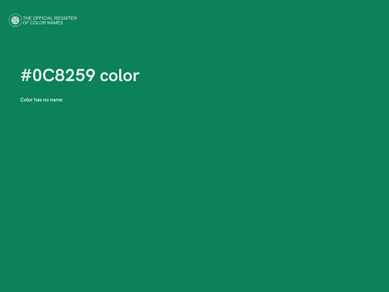 #0C8259 color image