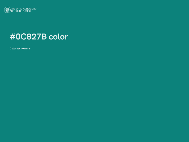 #0C827B color image