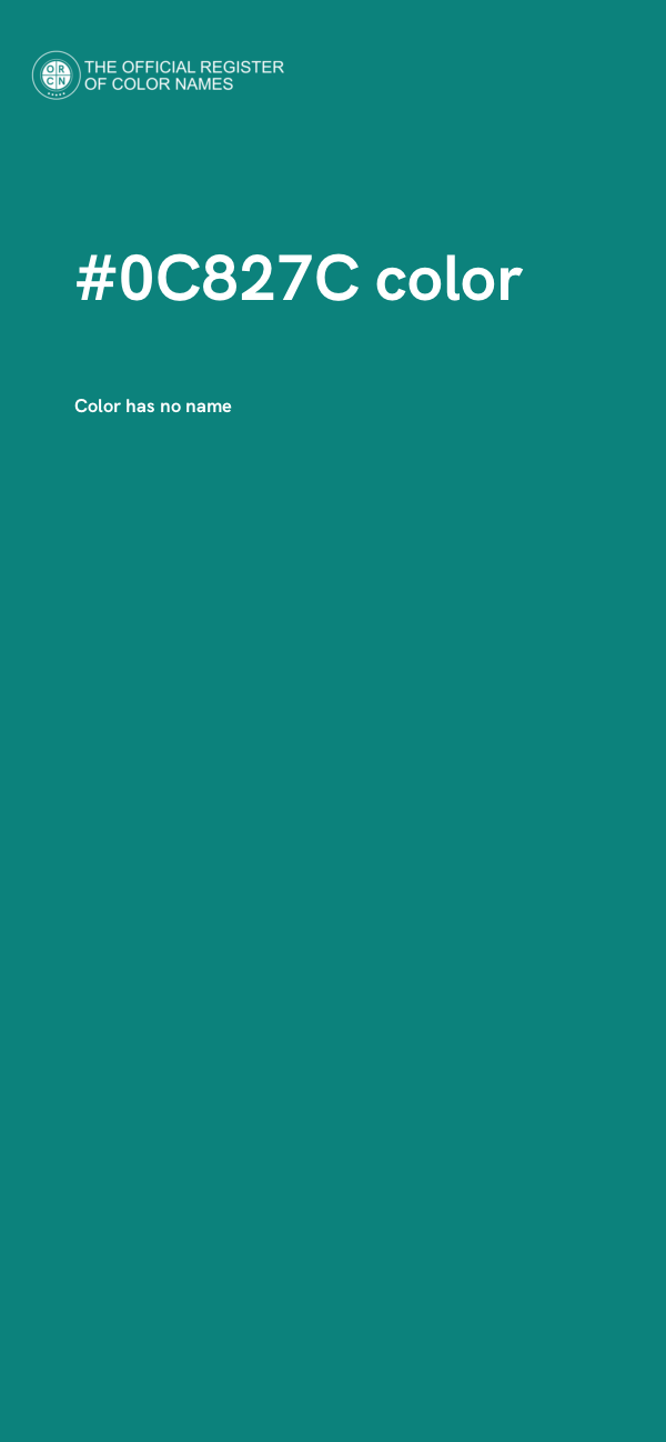 #0C827C color image