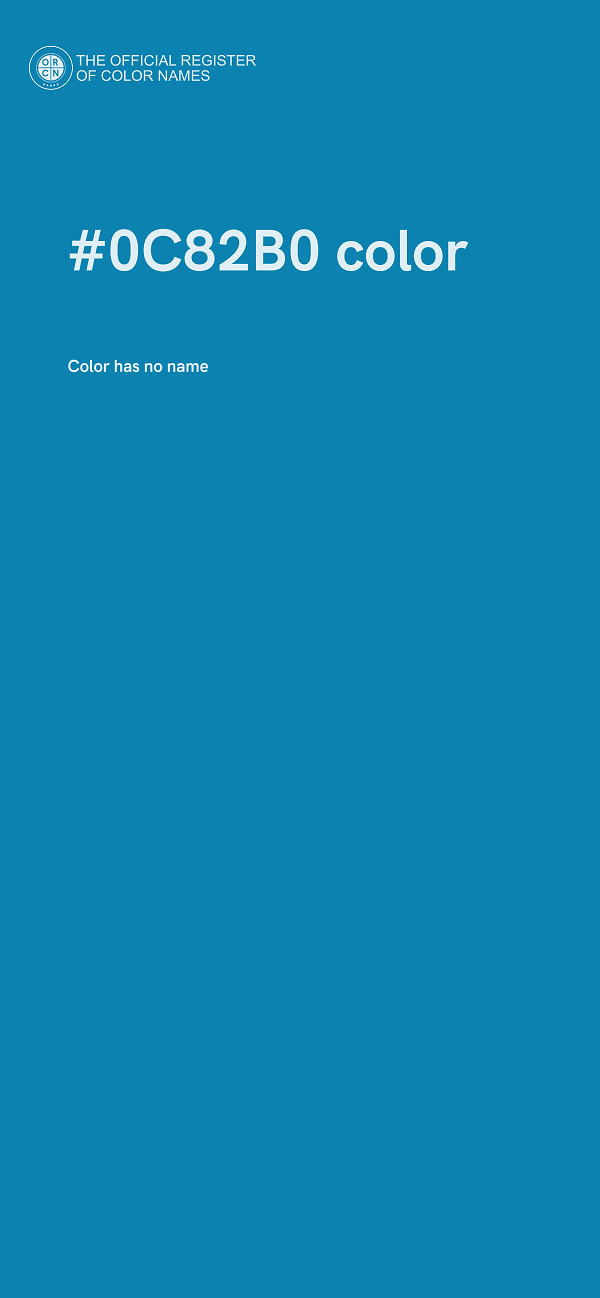 #0C82B0 color image