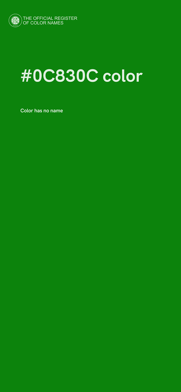 #0C830C color image