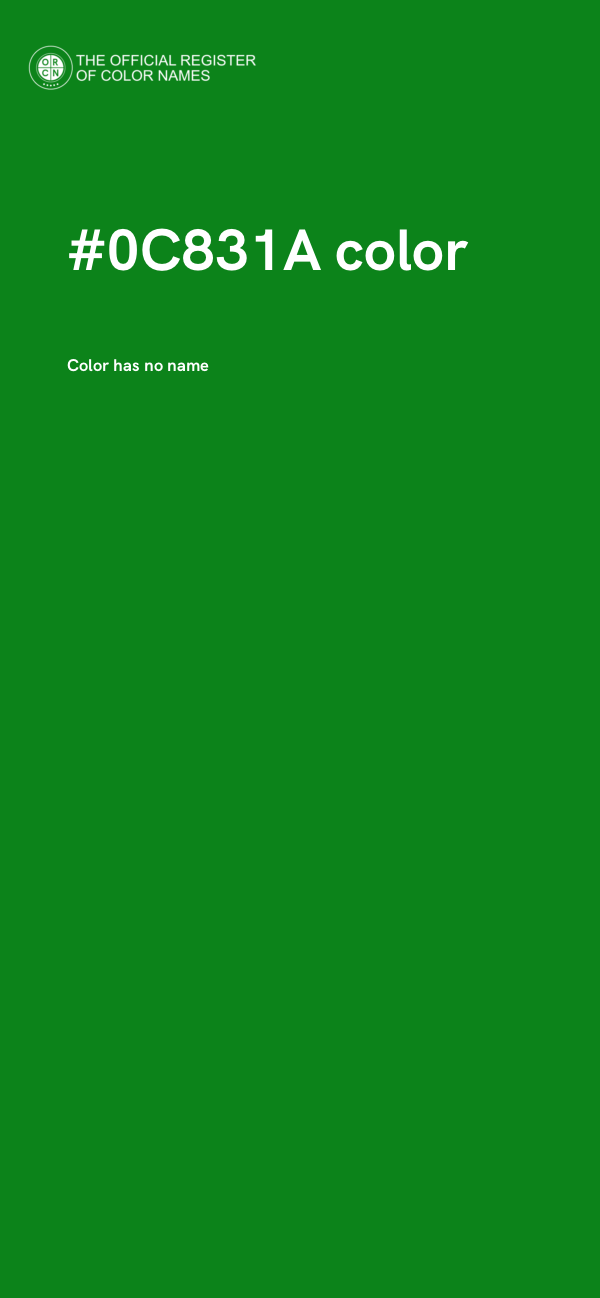 #0C831A color image