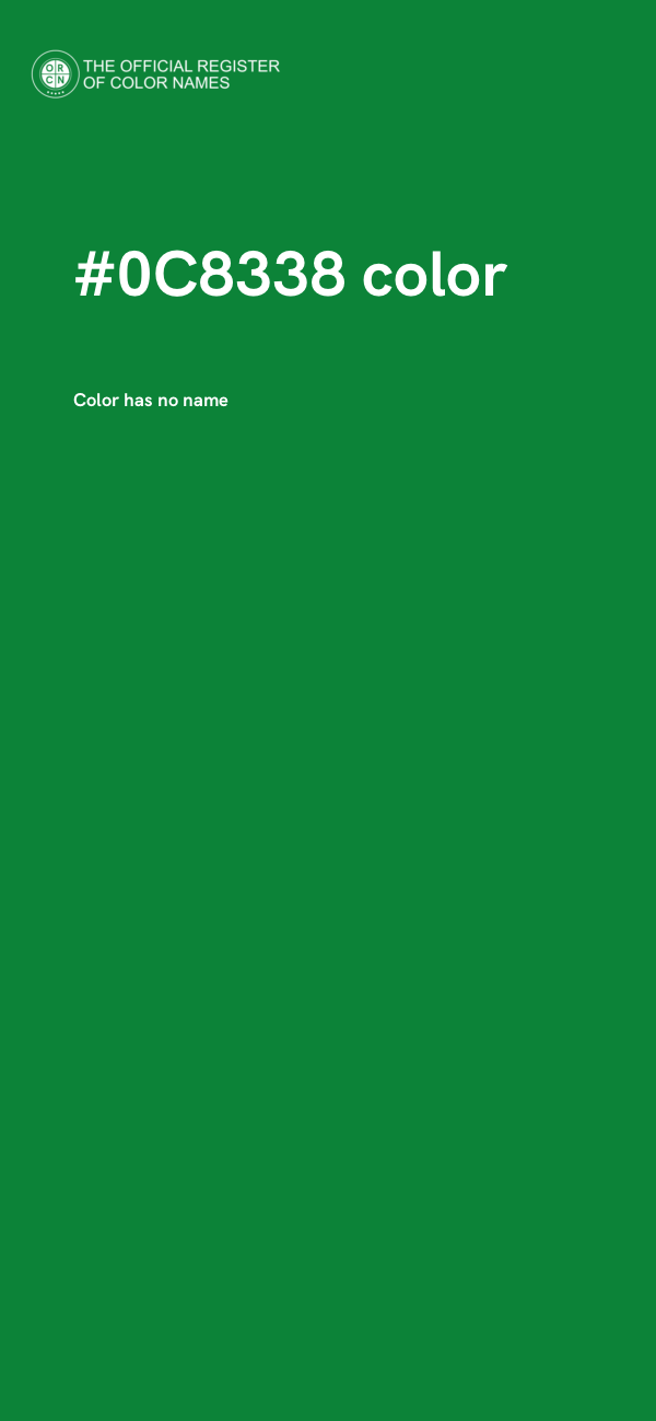 #0C8338 color image