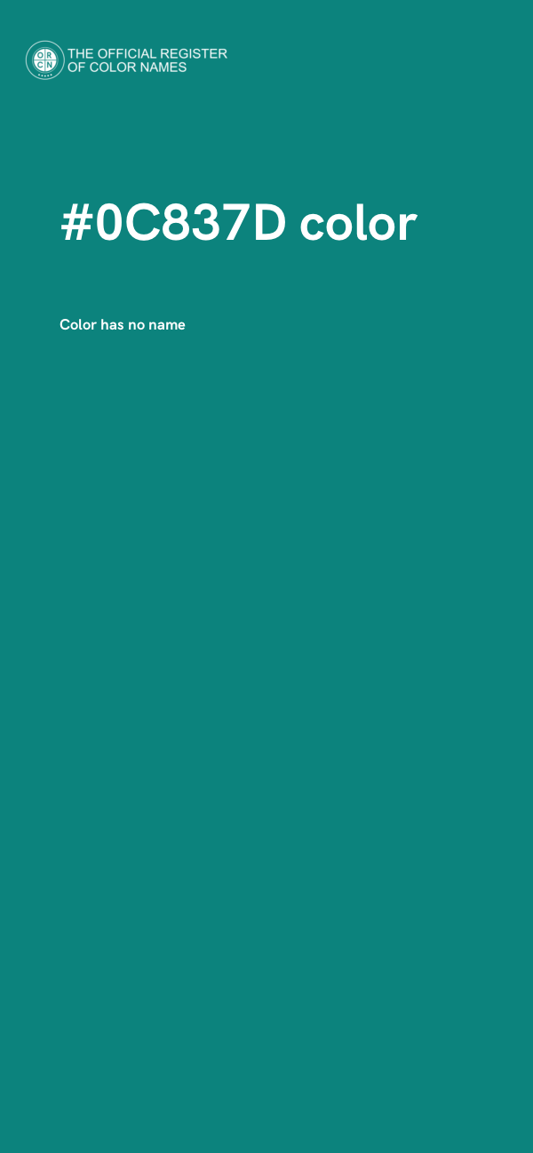 #0C837D color image
