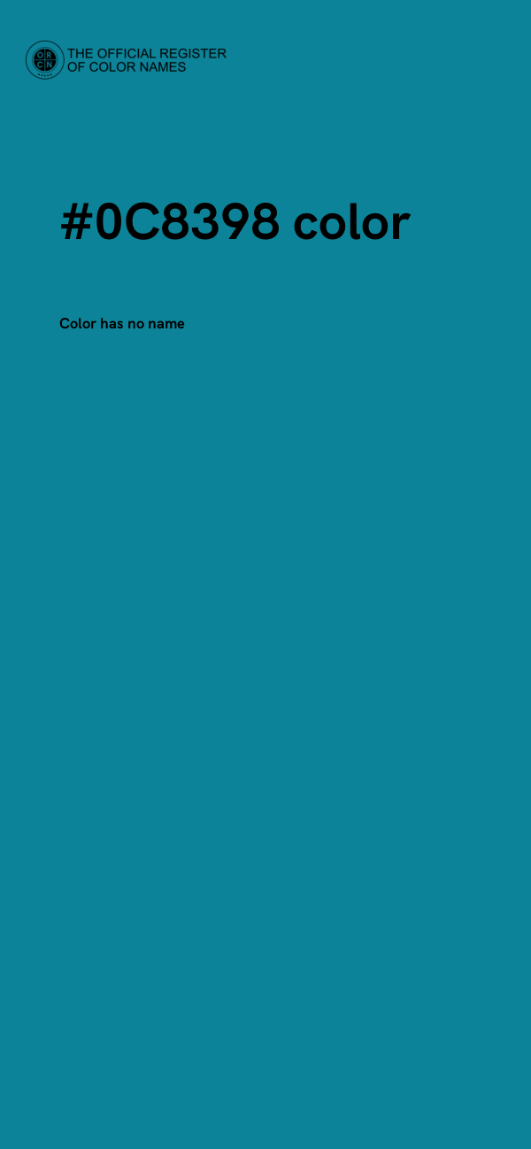 #0C8398 color image