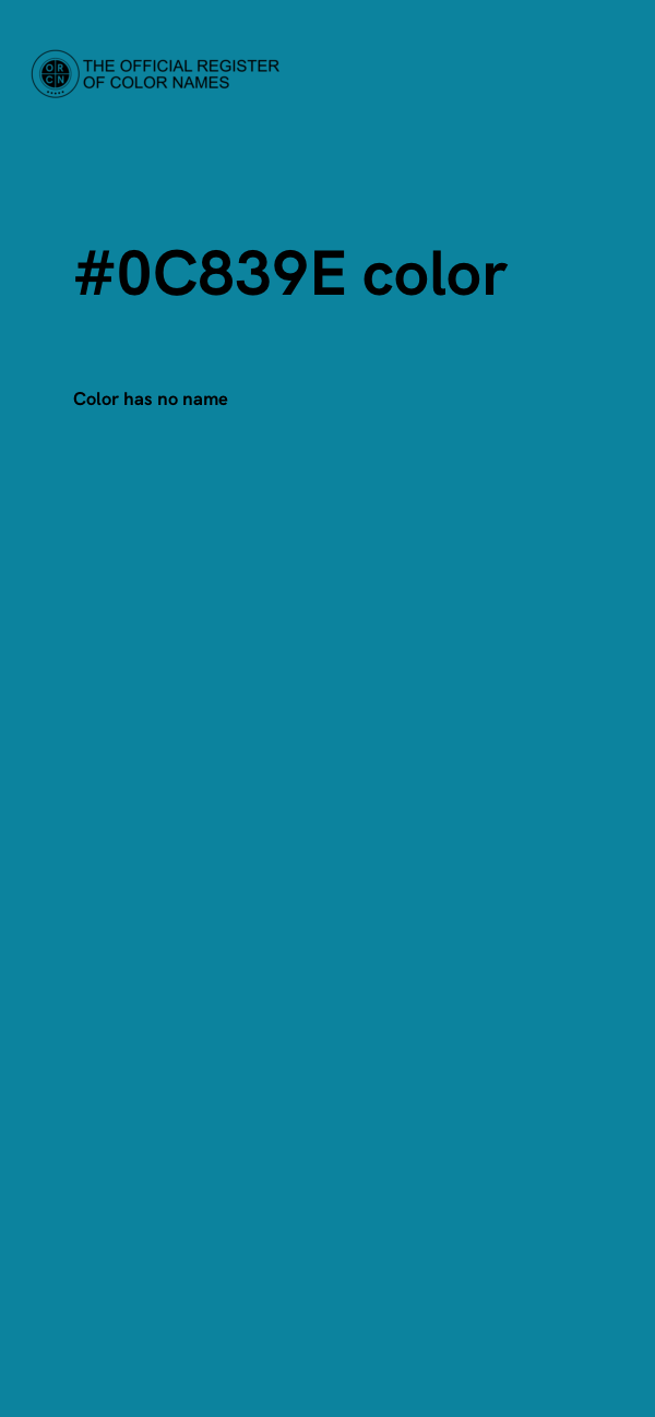 #0C839E color image