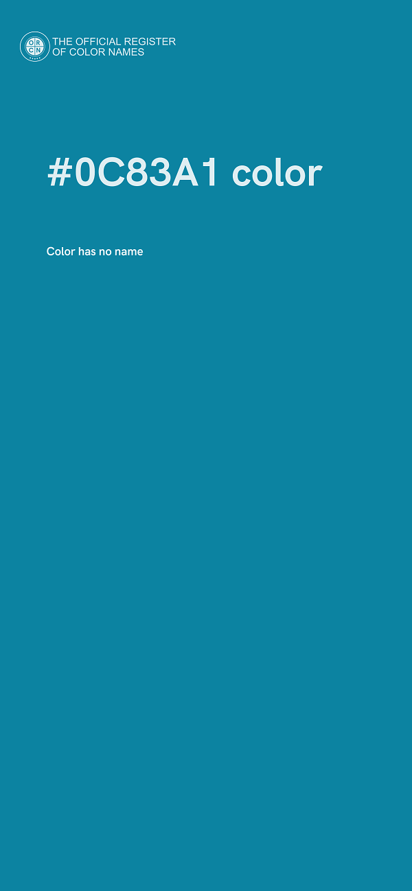 #0C83A1 color image