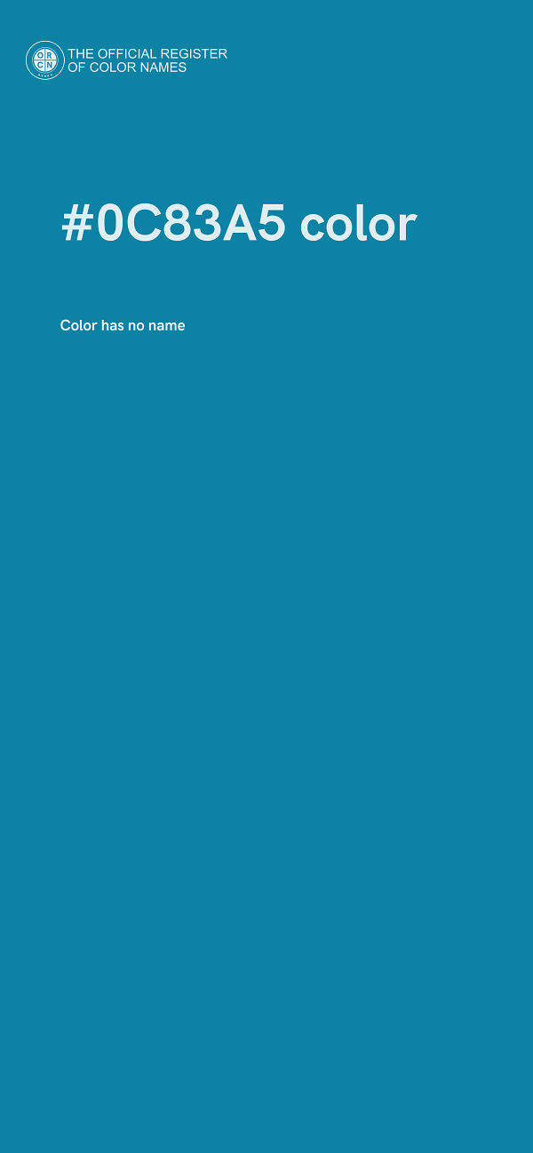 #0C83A5 color image