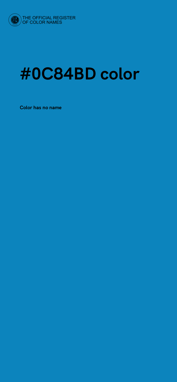 #0C84BD color image