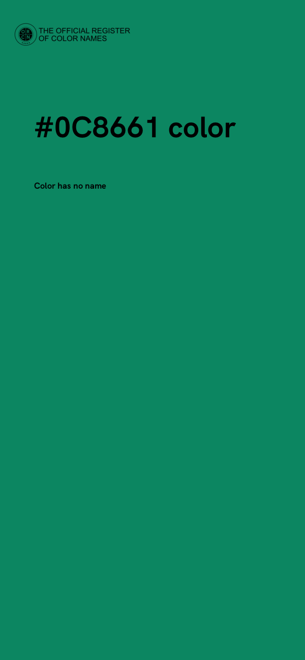 #0C8661 color image