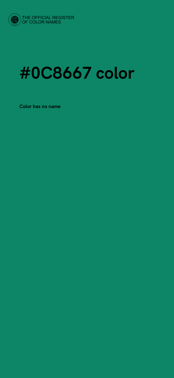#0C8667 color image